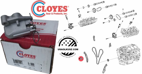 Napinacz hydrauliczny głównego łańcucha rozrządu silnika Ford Edge 3,5 / 3,7 V6