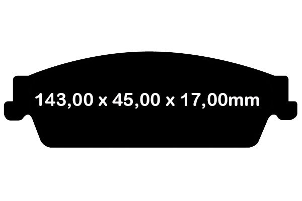 Klocki hamulcowe tylne EBC YellowStuff Chevrolet Suburban 1500 2007-2020