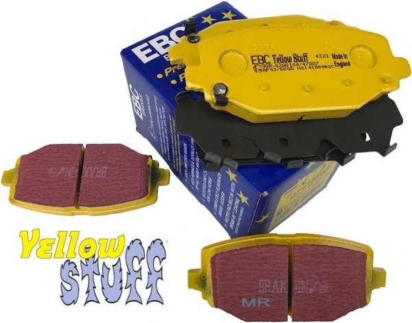 Tylne klocki YellowStuff + tarcze hamulcowe 328mm EBC seria Premium Chrysler Voyager Town Country 2012-