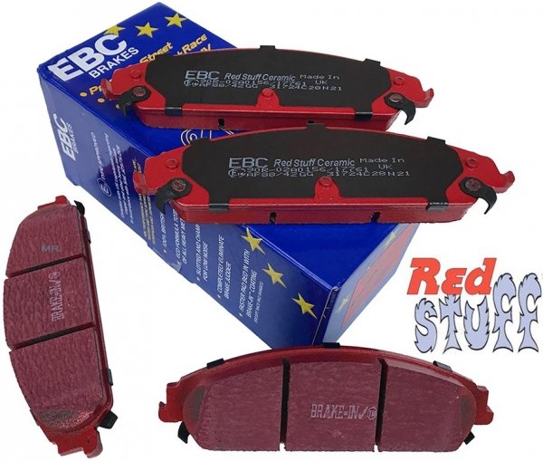 Przednie klocki REDSTUFF + tarcze hamulcowe 345mm EBC seria USR Chrysler 300C