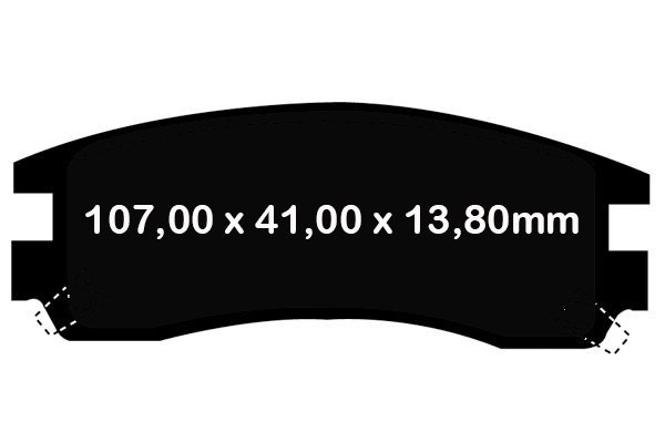 Klocki hamulcowe tylne EBC GreenStuff Cadillac Seville 1992-2004