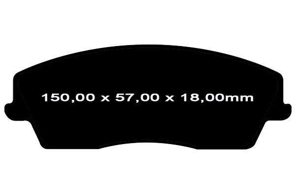 Przednie CERAMICZNE klocki RedStuff + tarcze hamulcowe 320mm EBC seria PREMIUM Dodge Magnum RWD V6