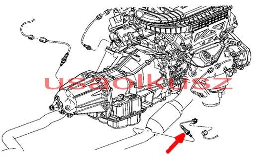 Sonda lambda tylna prawa Chrysler 300C 2,7 V6 2008-2010