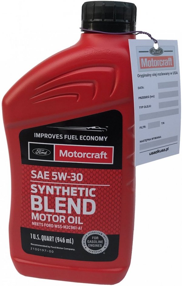 Olej silnikowy Motorcraft 5W30 SYNTHETIC BLEND MOTOR OIL 1l Lincoln Mercury