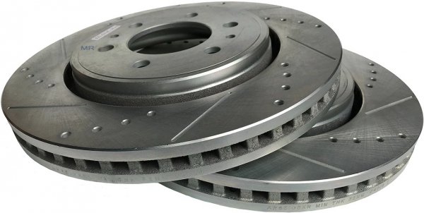 Przednia WIERCONA nacinana tarcza hamulcowa POWERSTOP Ford F-150 2010-