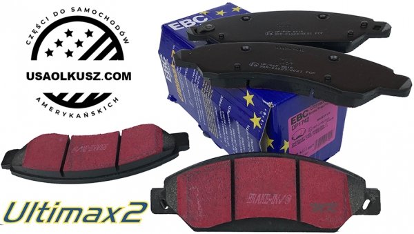 Przednie klocki Ultimax2 + tarcze hamulcowe 330mm EBC seria PREMIUM Chevrolet Tahoe 2007-2008