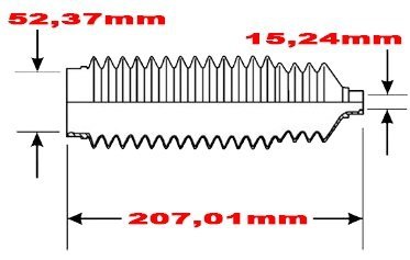 Osłona drążka przekładni kierowniczej Dodge Nitro