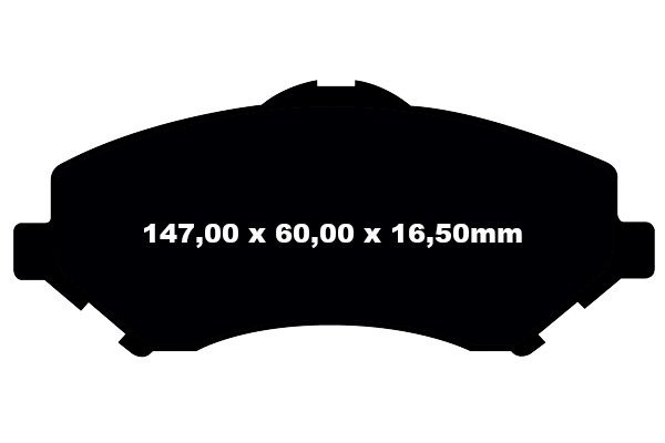 Przednie klocki YellowStuff + tarcze hamulcowe 302mm EBC seria Premium Fiat Freemont -2012