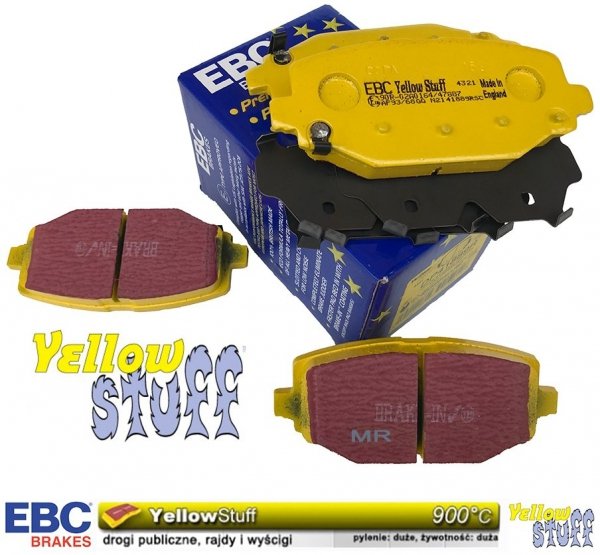 Tylne klocki YellowStuff + tarcze hamulcowe 328mm EBC seria Premium RAM Cargo Van 2012-