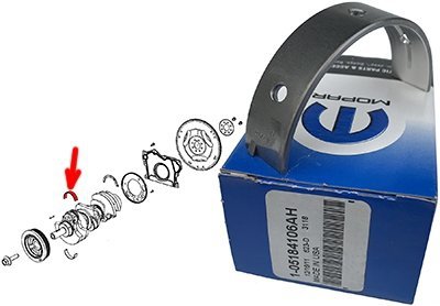 Panewka główna wału górna -0,0036 Fiat Freemont 3,6 V6