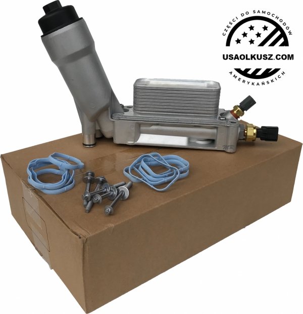 ALUMINIOWA obudowa filtra oleju z chłodnicą oraz czujnikami Fiat Freemont 3,6 V6 -2013