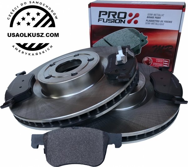 Przednie tarcze 308mm + klocki hamulcowe Ford Escape 2020-2023