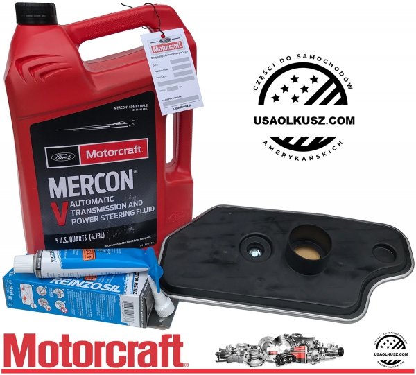 Syntetyczny olej Motorcraft MERCON V oraz filtr automatycznej skrzyni biegów Ford Ranger 4x4 -2011