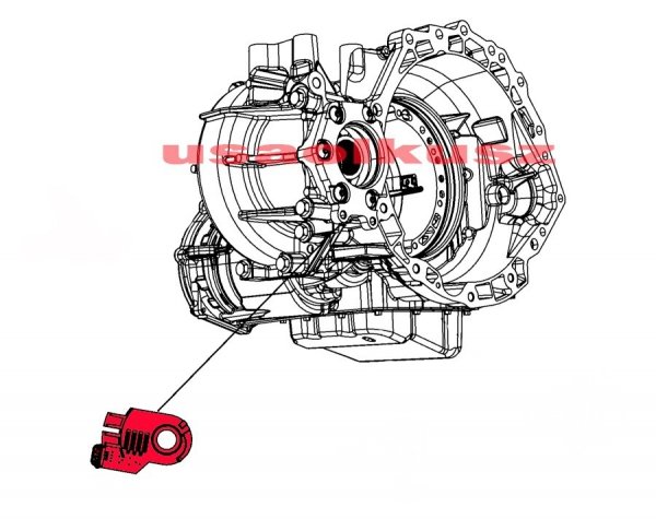 Pozycjoner skrzyni 62TE 6-Speed MOPAR Lancia Voyager