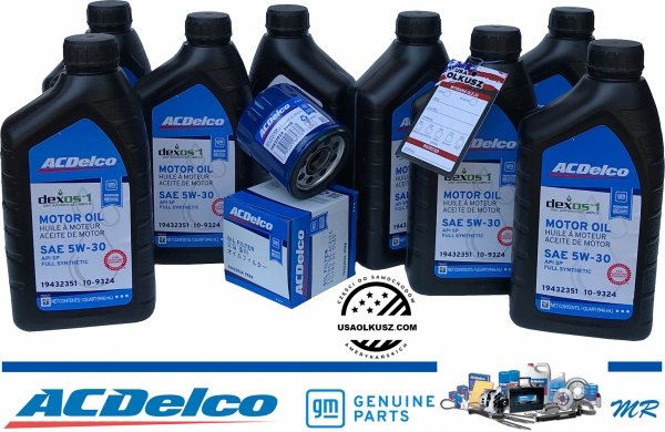 Filtr olej silnikowy 5W-30 Dexos1 Full Synthetic ACDelco Chevrolet Caprice 6,0 V8