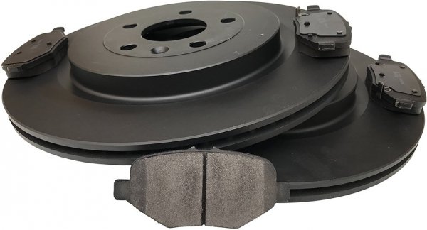 Tylne klocki +  tarcze hamulcowe 345mm Lincoln MKT 2013-