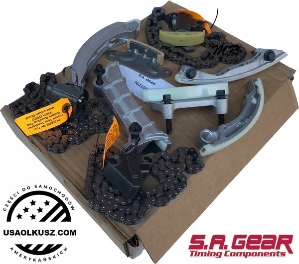 Rozrząd napinacze łańcuchy prowadnice Pontiac Torrent 3,6 V6 2008-2009