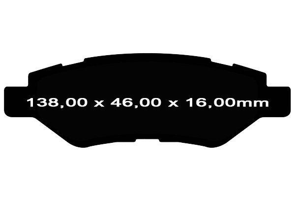 Tylne klocki YellowStuff + WIERCONE NACINANE tarcze hamulcowe 315mm EBC seria GD Chevrolet Camaro 3,6 V6 2010-2015