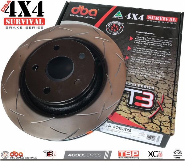 Tarcza hamulcowa przednia DBA 4000 T3 4X4 SURVIVAL 330mm Jeep Wrangler JK 2007-2018