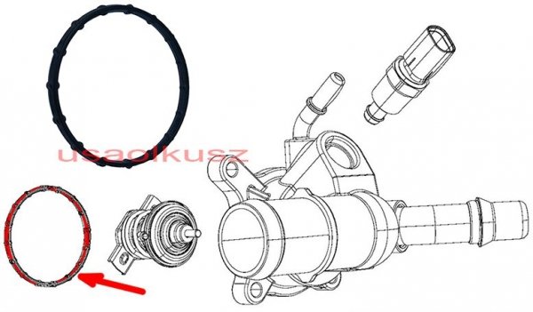 Uszczelka termostatu Chrysler 200 2,4 SOHC MultiAir 2015-