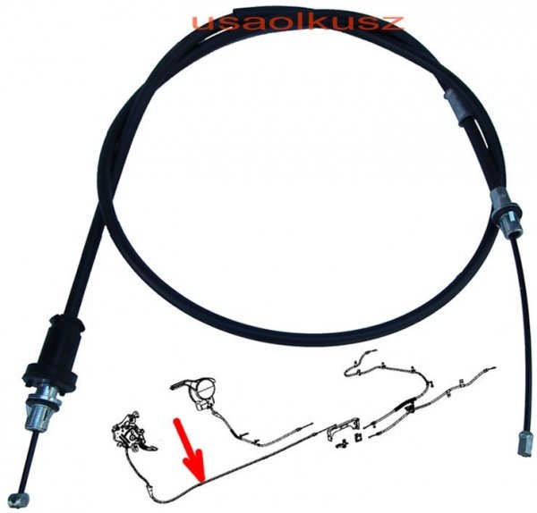 Linka hamulca postojowego przednia Dodge Journey