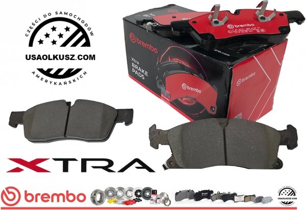 Przednie klocki BREMBO XTRA + NACINANE tarcze hamulcowe 330mm SLOTTED Jeep Grand Cherokee 3,6 V6 -2020
