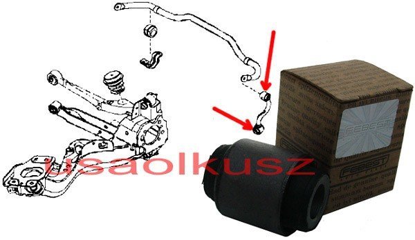 Tuleja tylnego łącznika stabilizatora Nissan Rogue S35 2007-