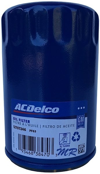 Filtr oleju silnika ACDelco PF63E GMC Sierra 2014-