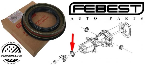 Uszczelniacz wałka ataku tylnego mostu Ford Fusion AWD 2007-2012