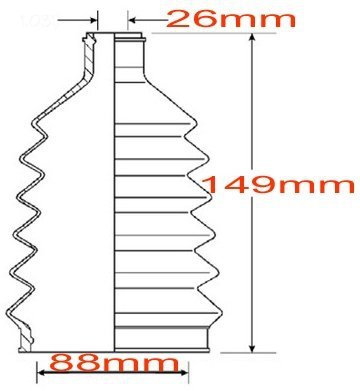 Osłona przegubu napędowego zewnętrznego Nissan Altima 3,5 2005-2006