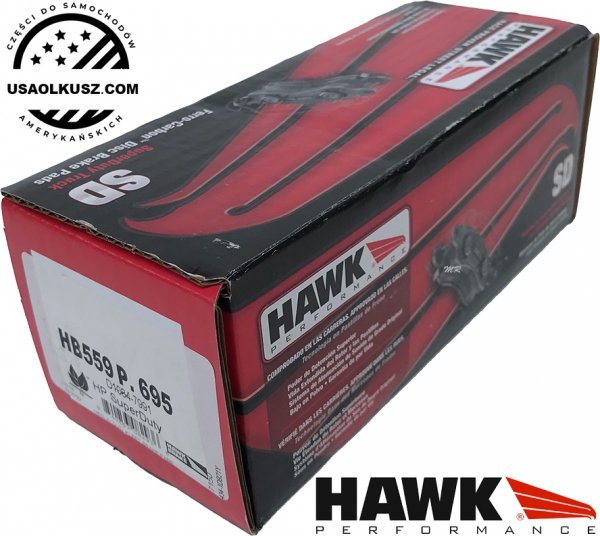 Przednie klocki hamulcowe HAWK RACE PROVEN STREET LEGAL  Dodge RAM 1500 Pickup 5 szpilek 2006-