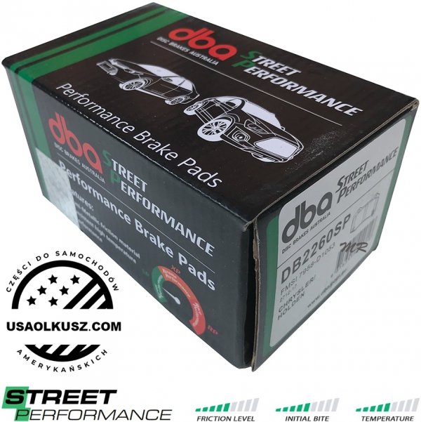 Tylne klocki STREET PERFORMANCE + tarcze hamulcowe 350mm DBA seria 4000 T3 Jeep Grand Cherokee SRT / Trackhawk