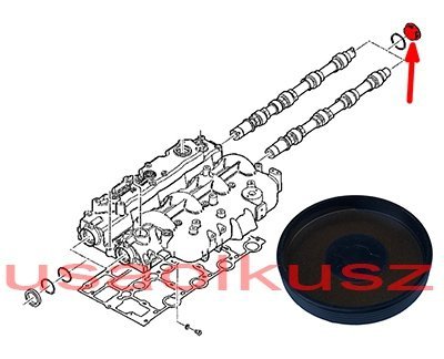 Zaślepka wałka rozrządu Jeep Wrangler JK 2,8 CRD 21772107F