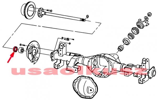 Uszczelniacz półosi tylnego koła mostu 10,5 / 11,5 GMC Sierra 2500 3500