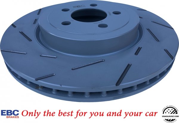 Przednie klocki REDSTUFF + tarcze hamulcowe 345mm EBC seria USR Chrysler 300C