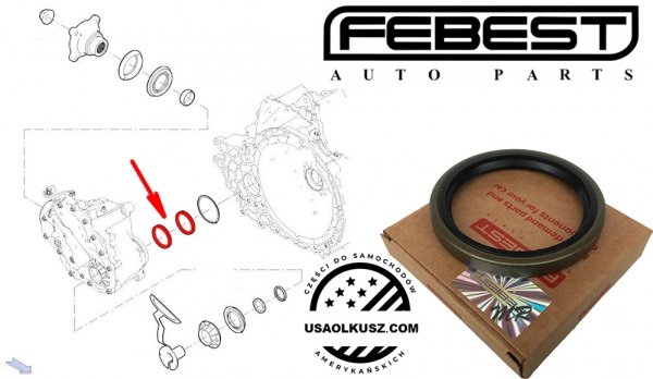 Uszczelniacz reduktora wejściowy Lincoln MKS AWD 2009-2016
