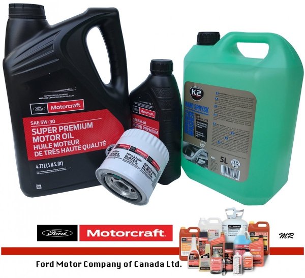 Oryginalny filtr oraz syntetyczny olej silnikowy Motorcraft 5W30 Mercury Grand Marquis -2000