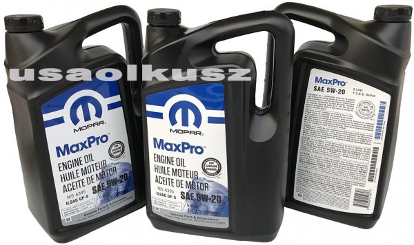 Karton oleju silnikowego MaxPro 5W20 MOPAR GF-6A MS-6395 15L