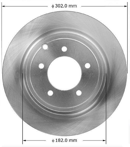 Klocki oraz tarcze hamulcowe tylne 302mm BREMBO Jeep Compass -2017
