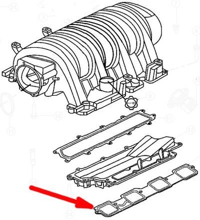 Uszczelka kolektora ssącego silnika MOPAR Jeep Grand Cherokee SRT-8 6,1 V8