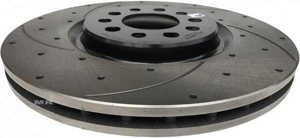 Przednia WIERCONA nacinana tarcza hamulcowa 330mm Jeep Cherokee KL 2014-