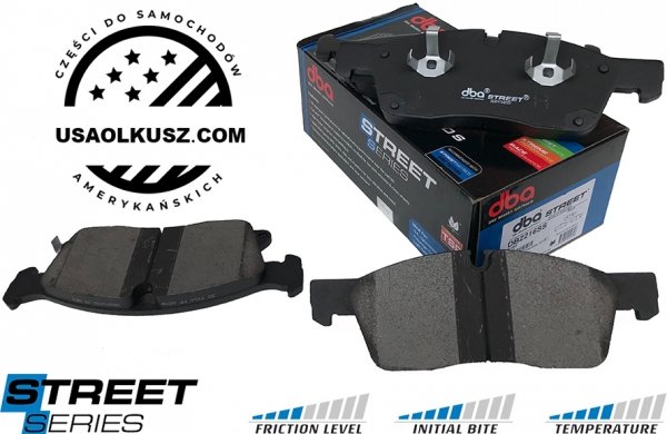 Przednie klocki STREET SERIES + tarcze hamulcowe 350mm DBA seria 4000 T3 Jeep Grand Cherokee 2011-