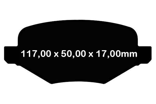 Tylne klocki GreenStuff + NAWIERCANE NACINANE tarcze hamulcowe 330mm EBC seria GD Lincoln MKX 2011-2015