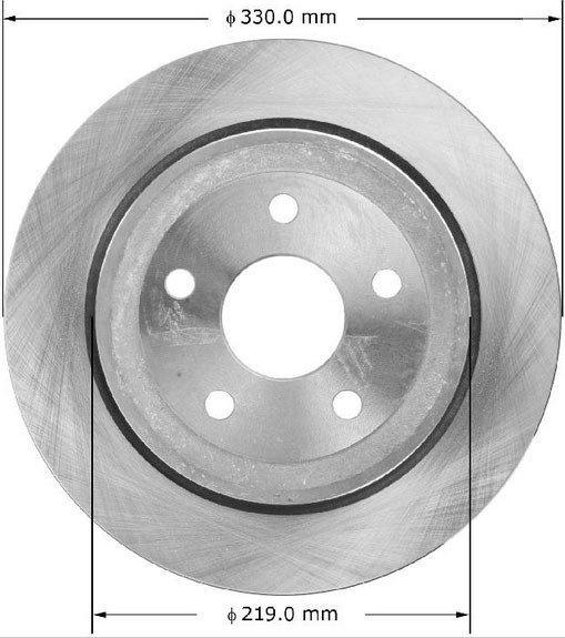 Tylna wentylowana tarcza hamulcowa H.D. brake Dodge Durango 2011-
