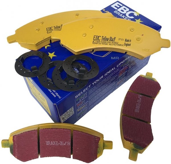 Przednie klocki hamulcowe EBC YellowStuff Dodge RAM 1500 Pickup 5 szpilek 2006-