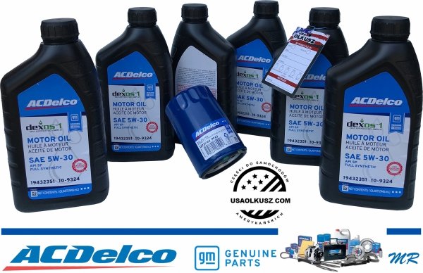 Filtr + olej ACDelco 5W30 GMC Terrain 2010-