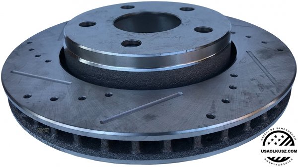 Przednia WIERCONA NACINANA tarcza hamulcowa Jeep Wrangler JK 2007-2018