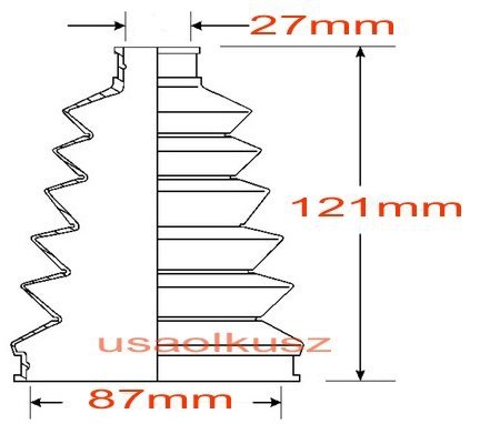 Osłona przegubu napędowego zewnętrznego przedniego Nissan Pathfinder AWD 2005-2010