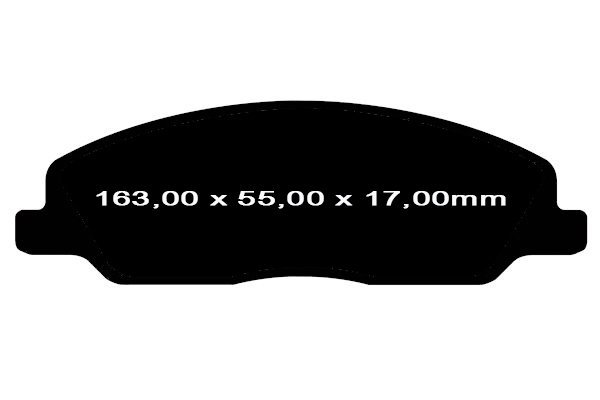 Przednie klocki YellowStuff + NACINANE tarcze hamulcowe 336mm EBC seria BSD Ford Mustang 2011-2014