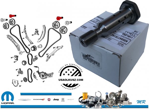 Zawór przepływu oleju zmiennych faz rozrządu VVT zaworów ssących RAM 1500 DT 3,6 V6 2019-